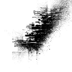 Black and white grunge texture vector design element for abstract background and modern art projects