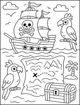 Naklejki The Big Book of Fun and Easy Coloring Pages for Kids, My First Super Cute and Simple Coloring Pages for Children