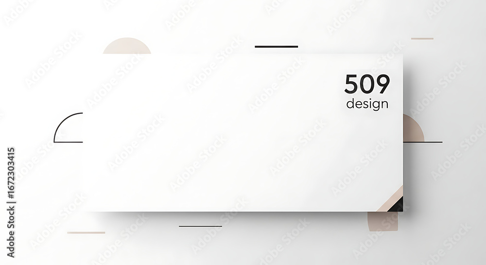 Poster modern minimalist geometric design with numbers and abstract shapes on white background