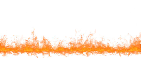Fototapeta premium Fire Flames PNG Isolated Collection – Realistic Orange Red Flames Transparent Background