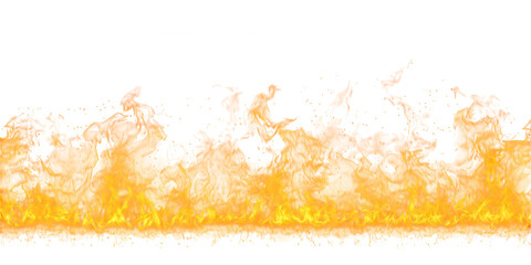 Fototapeta premium Fire Flames PNG Isolated Collection – Realistic Orange Red Flames Transparent Background