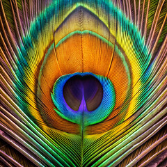 Obraz premium peacock feather background