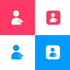 Obraz premium Account Add User Plus Pictogram