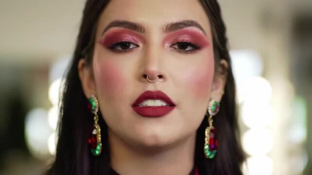 Dramatic Red Makeup Tutorial Bold Eyeshadow & Lips