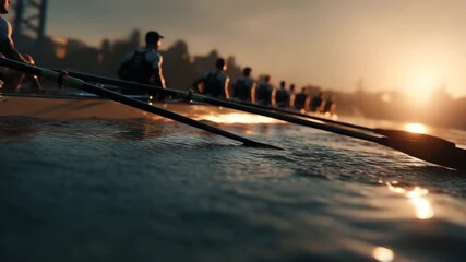 Rowing Team Training - Powered by Adobe