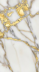 Opulent Marble Texture with Golden Veins, Luxury Stone Background