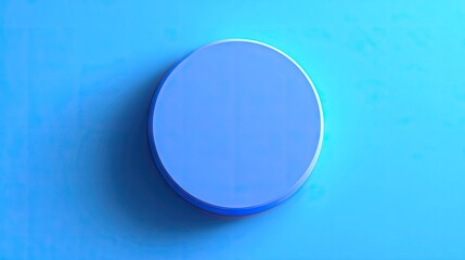 Light blue circular object on a light blue background.