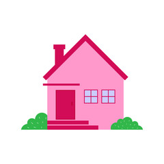 Modern Family House Building for Real Estate and Mortgages