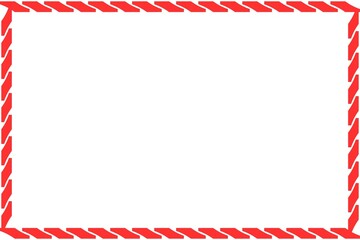 Unique Red Color Frame, Photo Frame, Simple Border Frame with White Background, Amaizing Unique Frame