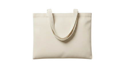 Beige Cotton Tote Bag Mockup Isolated