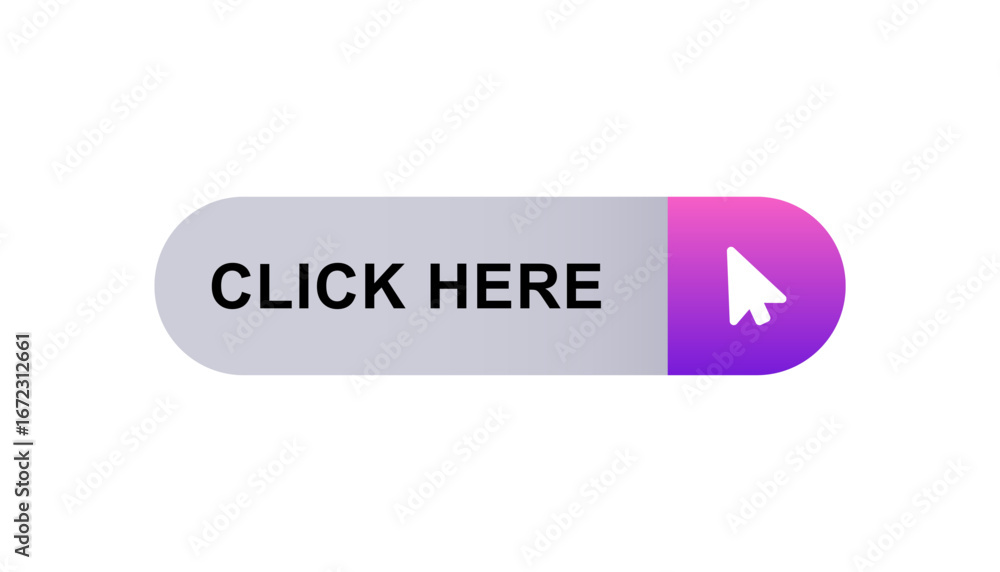 Poster clickable button with a purple gradient highlight, featuring a mouse pointer symbol in white.