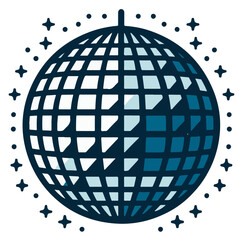 반짝이는 디스코볼 일러스트