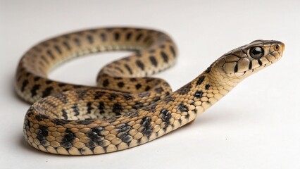 Keelback on studio background