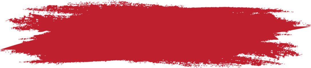 red paint brush stroke grunge texture background illustration. Abstract ink splash design element for banner, poster, or template. Artistic rough paint smear isolated graphic.