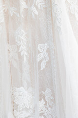 Obraz premium Beautiful bridal gown with background