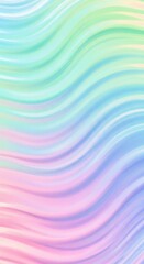 Pastel dreamy waves with fluid iridescent motion in gradient shades