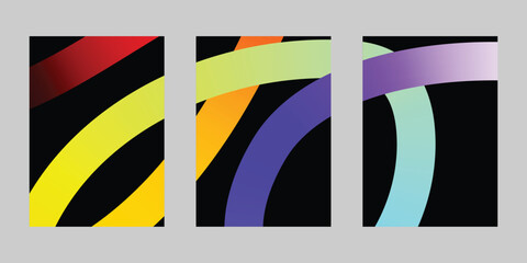 Colorful Gradient line background