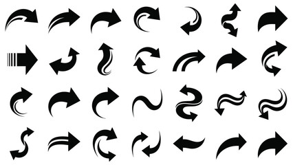 Set of eight black and white gift box icons with open lids and ribbons, symbolizing presents and packaging