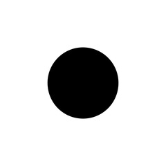 Black dot silhouette vector flat design.