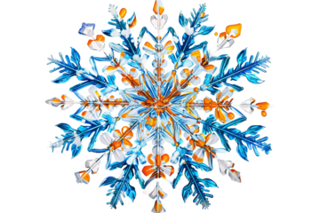 Winter Snowflake Cutout PNG
