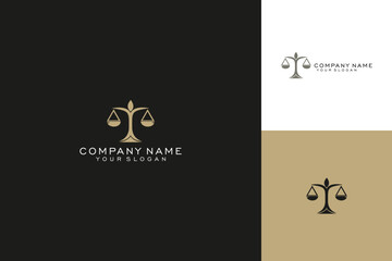 Scales of Justice Logo Law Balance and Fairness.