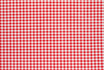 Red and White Checkered Textile Pattern