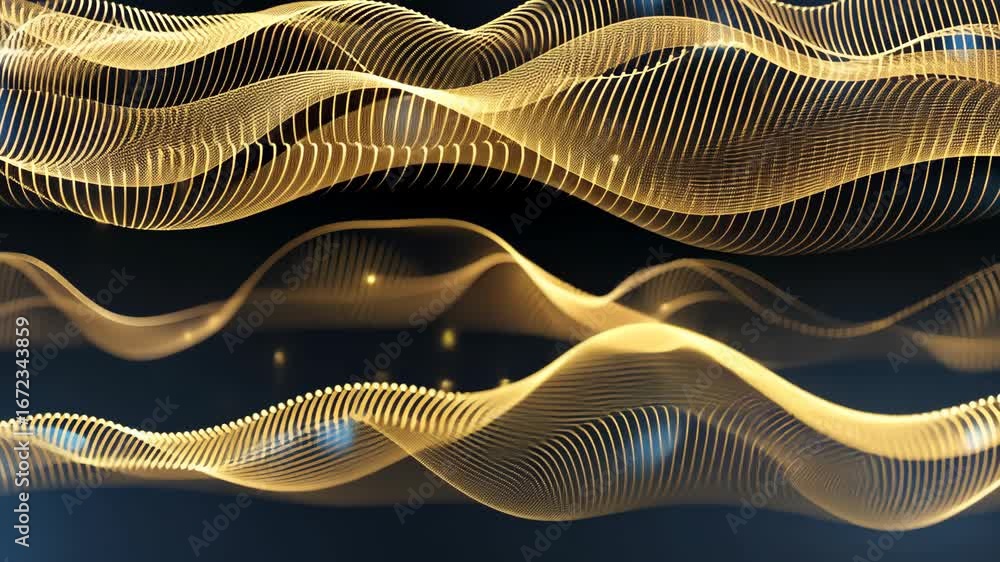 Poster experience the captivating interplay of shimmering lights and flowing patterns that energize the atm