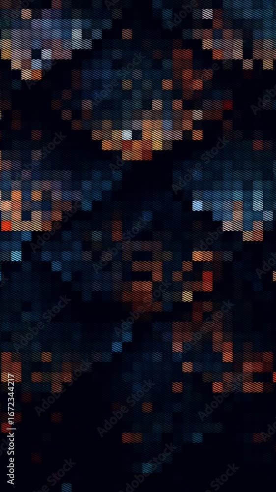 Poster dynamic abstract animation showcases vibrant patterns and colors that transform into captivating bac