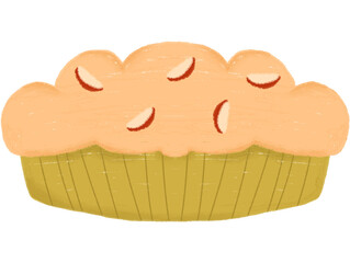Apple pie illustration 
