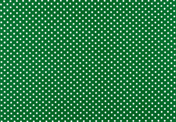 Green Background With White Polka Dot Pattern