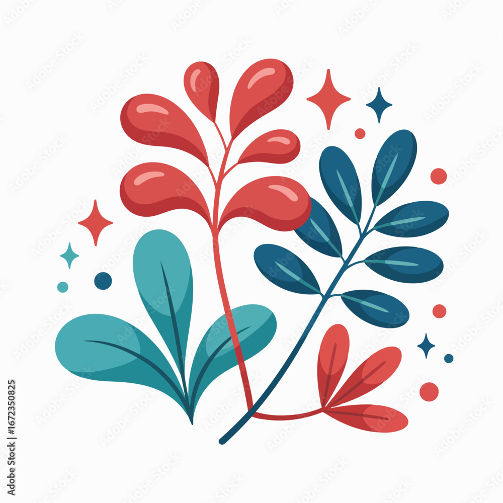 Poster abstract geometric illustration with vibrant color gradients and clean lines suitable for modern des