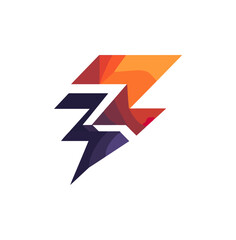 Fototapeta premium Abstract geometric energy symbol