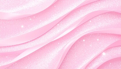 Abstract pink, wavy, glittering background