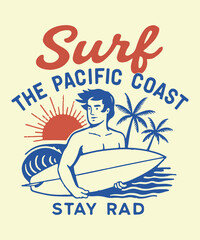 you will get vintage retro t shirt illustration, outdoor badge logo design