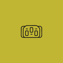 Plug icon logo flat vector design