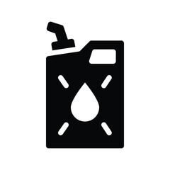Obraz premium gasoline glyph icon illustration vector graphic.eps