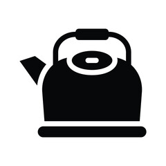 kettle glyph icon illustration vector graphic.eps