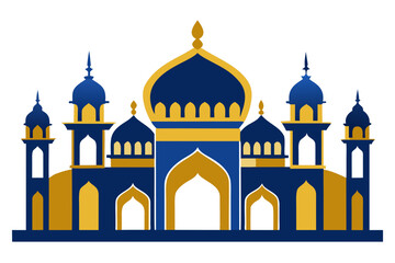  mosque vector illustration