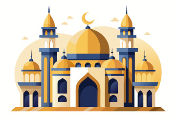 vector illustration of mosque