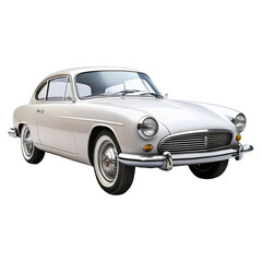 Car Isolated on Pure White Background