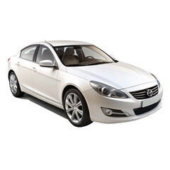 Fototapeta premium Car Isolated on Pure White Background
