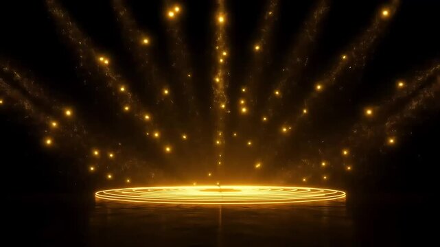 Abstract golden light effect background