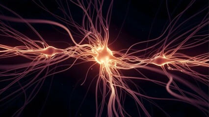 Glowing Energy Stream: Abstract Background Texture