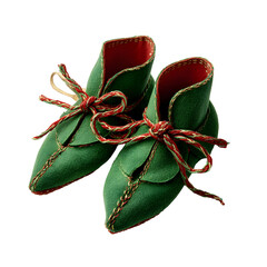 Elf Shoes Isolated on Pure White Background