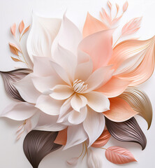 Luxury Paper Flower – Elegant Abstract Floral Art