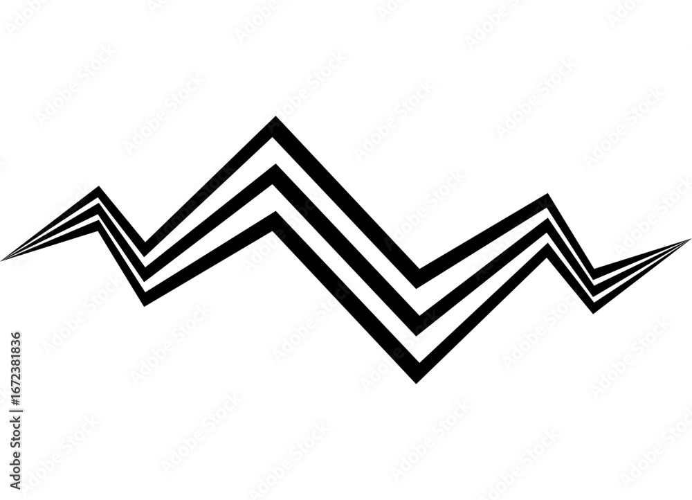 Poster vector pattern of sharp parallel retro lines. broken design element. sporty vector background for co