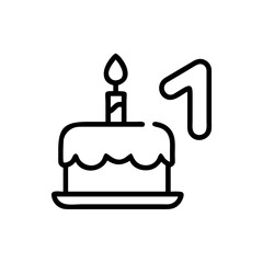 Anniversary Icon for Celebration, Love, Romance, and Special Occasion