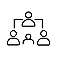 Board Meeting Icon for Business, Corporate, Strategy, and Discussion