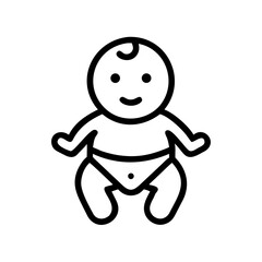 Baby Icon Newborn Infant Child Care Cute Health Illustration