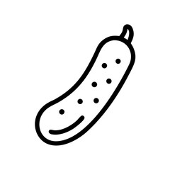 Cucumber Icon for Food, Healthy Eating, and Organic Nutrition